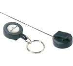 Porte-badge avec anneau porte-clés, anthracite