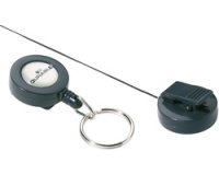 Porte-badge avec anneau porte-clés, anthracite