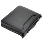 Serviette classeur 'RIMINI', A4, similicuir, noir