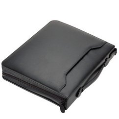 Serviette classeur 'RIMINI', A4, similicuir, noir