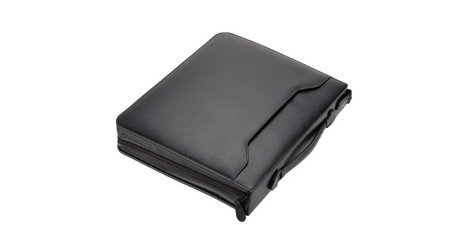 Serviette classeur 'RIMINI', A4, similicuir, noir