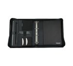 Serviette classeur 'RIMINI', A4, similicuir, noir