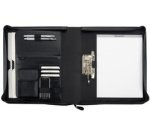 Serviette classeur 'BERGAMO', A4, similicuir, noir