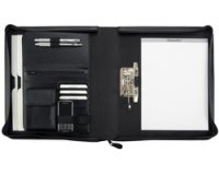 Serviette classeur 'BERGAMO', A4, similicuir, noir