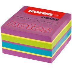 Bloc-note cube 'Spring', 75 x 75 mm, 4 couleurs
