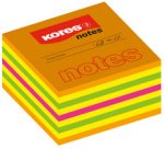 Bloc-note cube, 50 x 50 mm, couleurs fluo, 4 couleurs