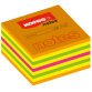 Bloc-note cube, 75 x 75 mm, couleurs fluo, 5 couleurs