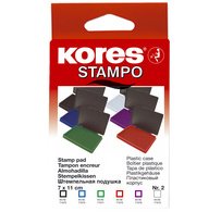 tampon encreur 'STAMPO', (L)110 x (P)70 mm, bleu