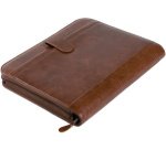 Serviette classeur 'VITERBO', A4, similicuir, marron