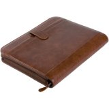 Serviette classeur 'VITERBO', A4, similicuir, marron