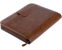 Serviette classeur 'VITERBO', A4, similicuir, marron