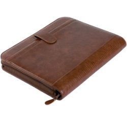 Serviette classeur 'VITERBO', A4, similicuir, marron