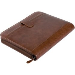 Serviette classeur 'VITERBO', A4, similicuir, marron