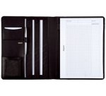 Conférencier 'CREMONA', A4, cuir nappa, noir