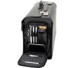 Valise pour pilotes 'VERONA', cuir, noir