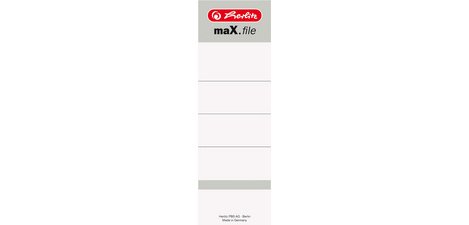 Etiquette de dos pour classeur maX.file, 54 x 190 mm