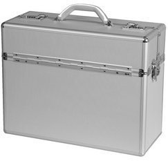 Valise pour pilotes 'ALPHA', aluminium, argent