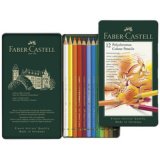 FABER-CASTELL Crayons de couleur POLYCHROMOS, étui en métal