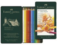FABER-CASTELL Crayons de couleur POLYCHROMOS, étui en métal