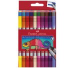 FABER-CASTELL Feutre double pointe, étui de 20