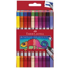 Stift FABER-CASTELL dubbele punt - etui van 20 stuks