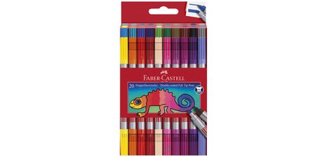 FABER-CASTELL Dual Tip Marker, set of 20