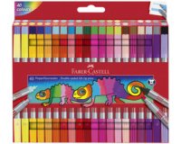 FABER-CASTELL Feutre double pointe, étui de 40