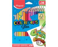 Crayon de couleur COLOR'PEPS Star, étui carton de 36