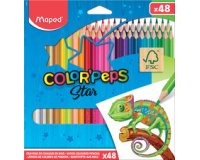 Crayon de couleur COLOR'PEPS Star, étui carton de 48