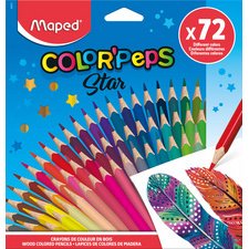 MAPED Crayon de couleur COLOR'PEPS Star, étui carton de 72