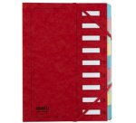 Trieur à élastique série 237, 9 touches, rouge