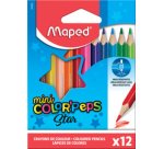 Crayons de couleur COLOR'PEPS Mini, étui carton de 12
