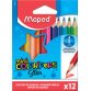 Crayons de couleur COLOR'PEPS Mini, étui carton de 12