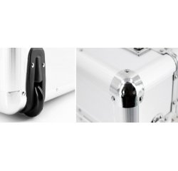 Valise pour pilotes 'OMEGA', aluminium, argent