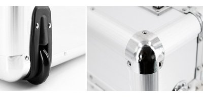 Valise pour pilotes 'OMEGA', aluminium, argent