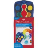 FABER-CASTELL Palette de peinture CONNECTOR 12 couleurs
