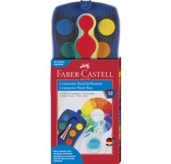 FABER-CASTELL Palette de peinture CONNECTOR 12 couleurs