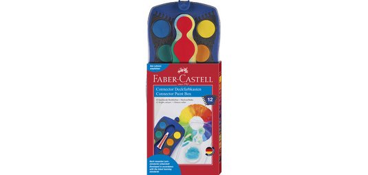 FABER-CASTELL Palette de peinture CONNECTOR 12 couleurs