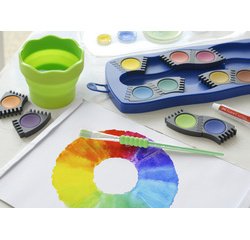 FABER-CASTELL Palette de peinture CONNECTOR 12 couleurs