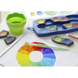 FABER-CASTELL Palette de peinture CONNECTOR 12 couleurs