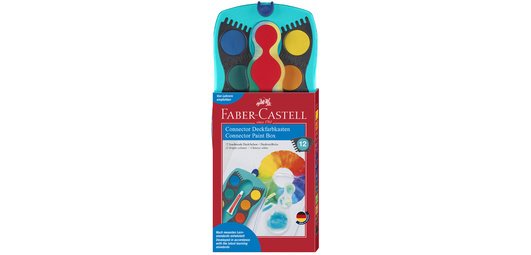 FABER-CASTELL Palette de peinture CONNECTOR, 24 couleurs
