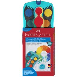 FABER-CASTELL Palette de peinture CONNECTOR, 24 couleurs