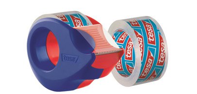 Mini plakbandafroller + 2 rollen transparant plakband
