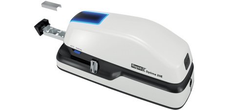 Agrafeuse électrique Optima 20E, blanc/gris/bleu
