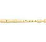 Flûte en plastique, trous 'Moderne', blanc