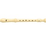 Flûte en plastique, trous 'Baroque', blanc