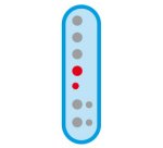 Flûte en plastique, trous 'Baroque', blanc