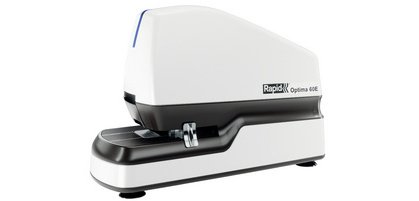 Rapid Agrafeuse électrique Optima 60E, blanc/gris/bleu