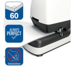 Agrafeuse électrique Optima 60E, blanc/gris/bleu