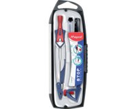 Coffret compas Stop System, set de 5 pièces, gris